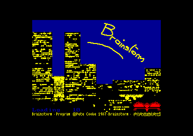 screenshot du jeu Amstrad CPC Brainstorm