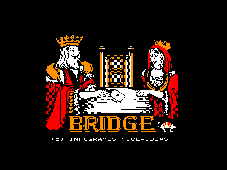 screenshot of the Amstrad CPC game Bridge