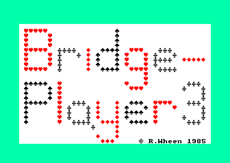screenshot du jeu Amstrad CPC Bridge Player 3