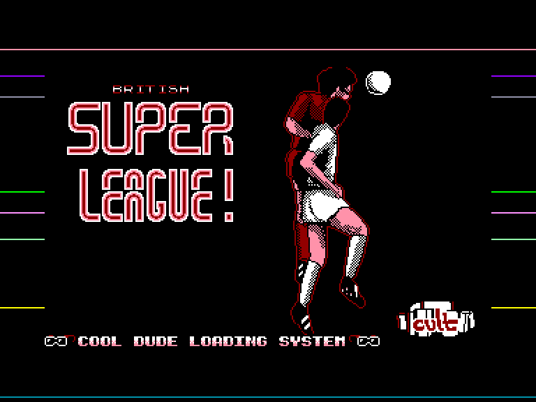 screenshot of the Amstrad CPC game British Super League