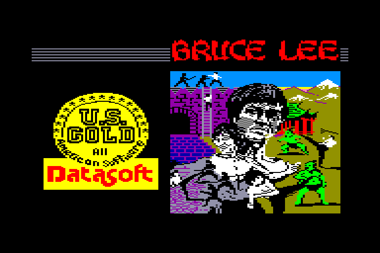 screenshot of the Amstrad CPC game Bruce Lee