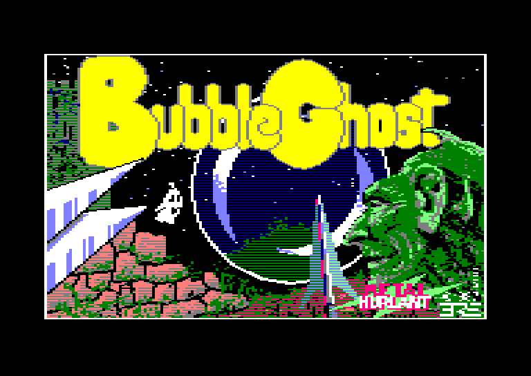 screenshot of the Amstrad CPC game Bubble ghost
