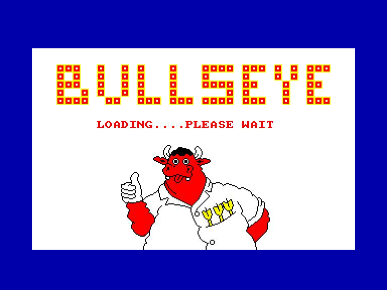 screenshot of the Amstrad CPC game Bullseye