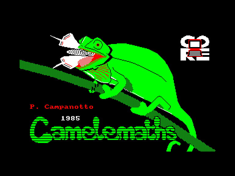 screenshot du jeu Amstrad CPC Camelemaths