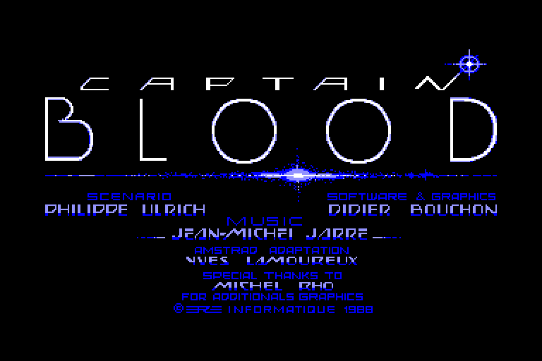 screenshot du jeu Amstrad CPC Arche du Captain Blood (l')
