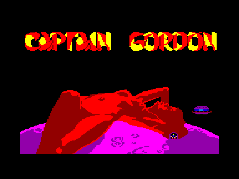 screenshot of the Amstrad CPC game Captain Gordon