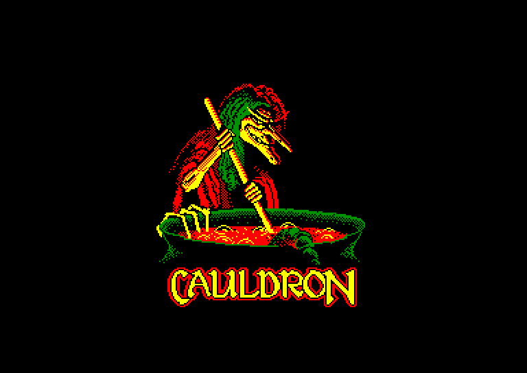 screenshot of the Amstrad CPC game Cauldron