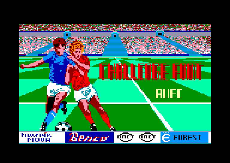 screenshot du jeu Amstrad CPC Challenge Foot