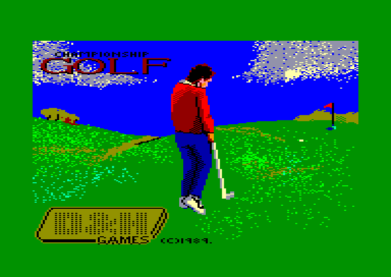 screenshot of the Amstrad CPC game Championship golf