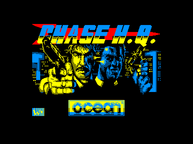 screenshot of the Amstrad CPC game Chase H.Q.