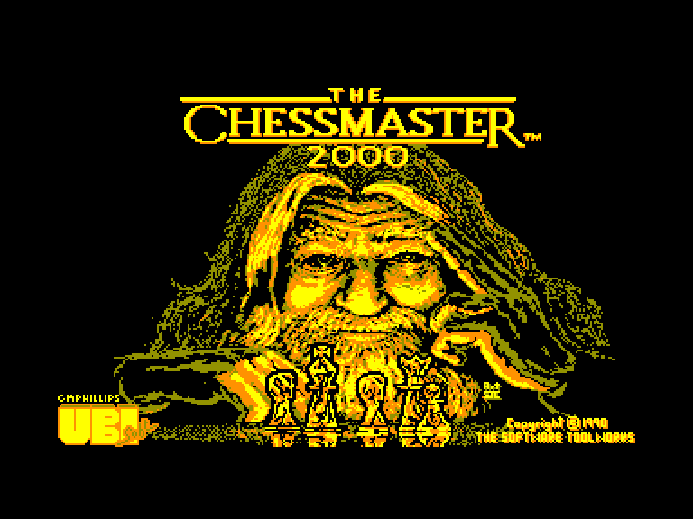 screenshot of the Amstrad CPC game Chessmaster 2000 (the)