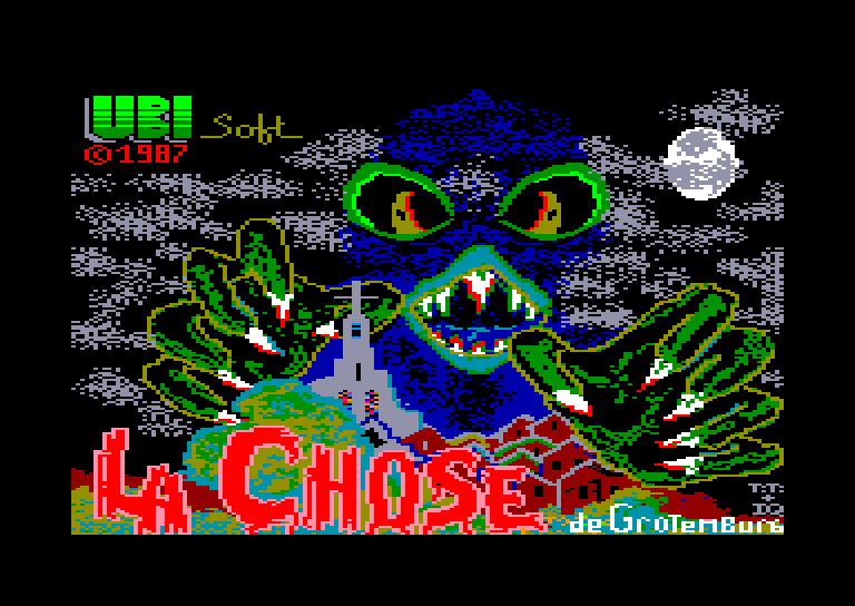 screenshot of the Amstrad CPC game Chose de Grotemburg (la)