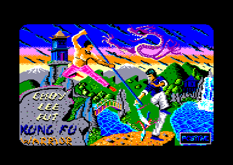 screenshot of the Amstrad CPC game Choy Lee Fut Kung Fu Warrior