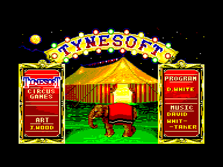 screenshot du jeu Amstrad CPC Circus games