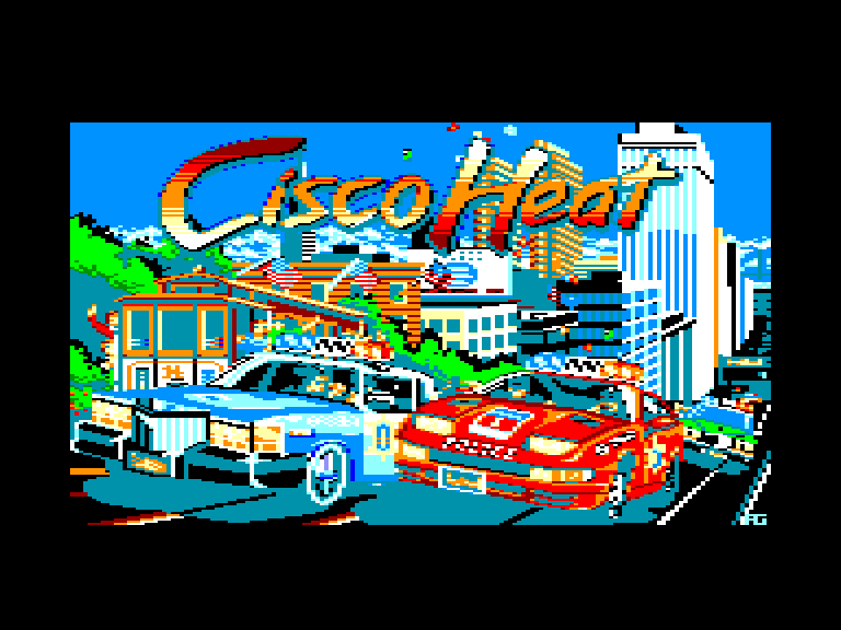 screenshot of the Amstrad CPC game Cisco Heat