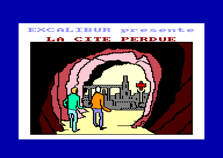 screenshot of the Amstrad CPC game Cite perdue (la)