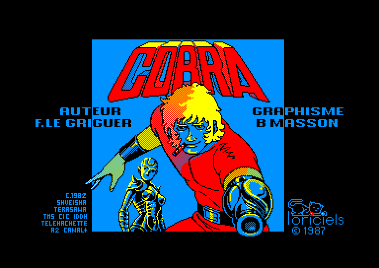 screenshot du jeu Amstrad CPC Cobra (Cobra Soft)
