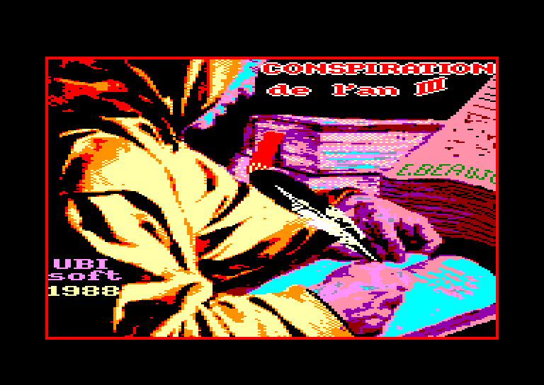 screenshot of the Amstrad CPC game Conspiration de l'An III
