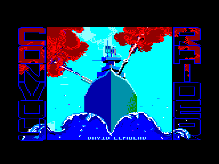 screenshot of the Amstrad CPC game Convoy Raider