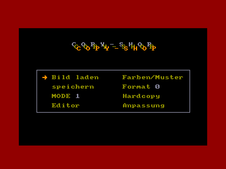 screenshot du jeu Amstrad CPC Copy-Shop