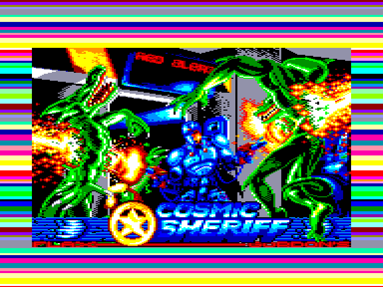 screenshot du jeu Amstrad CPC Cosmic Sheriff