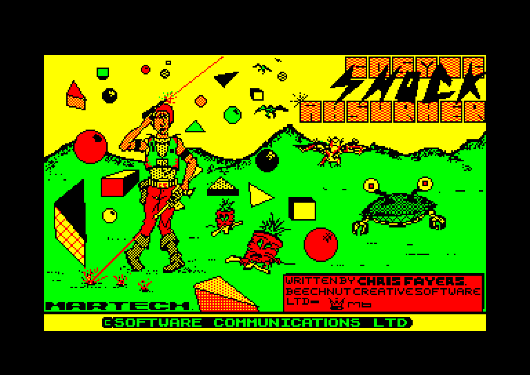 screenshot du jeu Amstrad CPC Cosmic shock absorber
