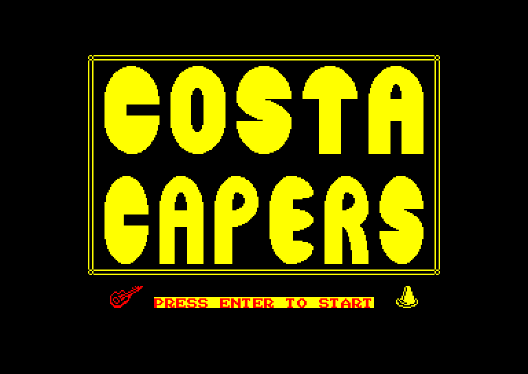 screenshot du jeu Amstrad CPC Costa capers