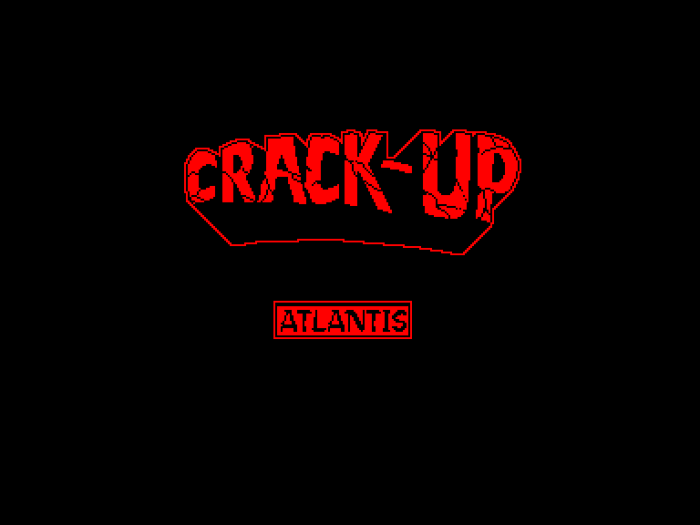 screenshot of the Amstrad CPC game Crack-up
