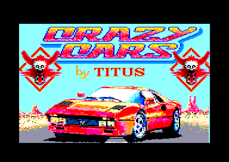 écran du jeu Amstrad CPC Crazy Cars