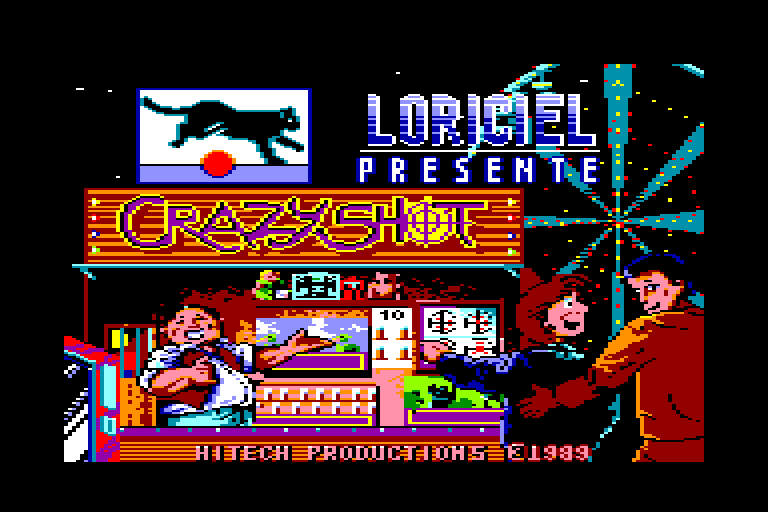screenshot of the Amstrad CPC game Crazy shot