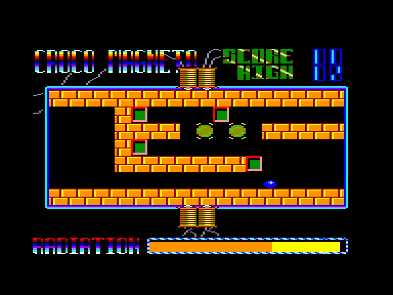 screenshot of the Amstrad CPC game Croco magneto