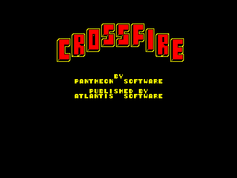 screenshot of the Amstrad CPC game Crossfire