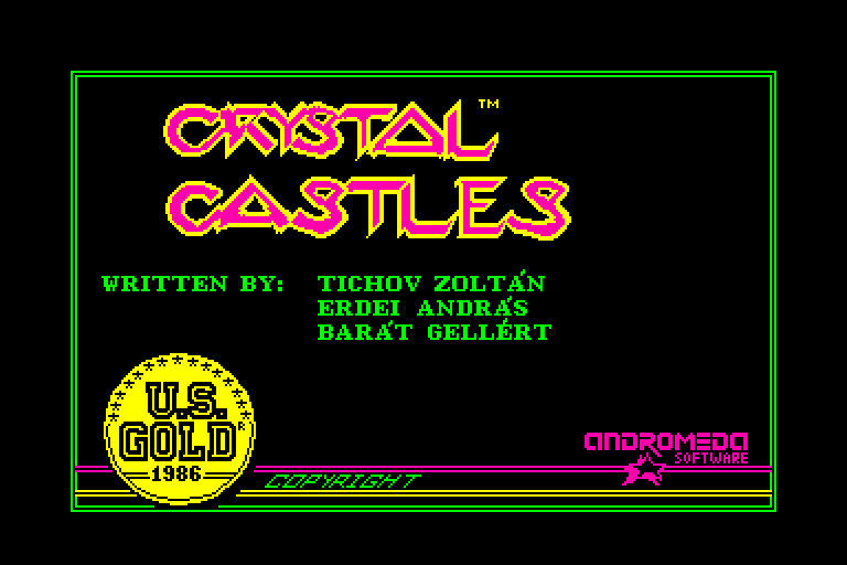 screenshot du jeu Amstrad CPC Crystal Castles