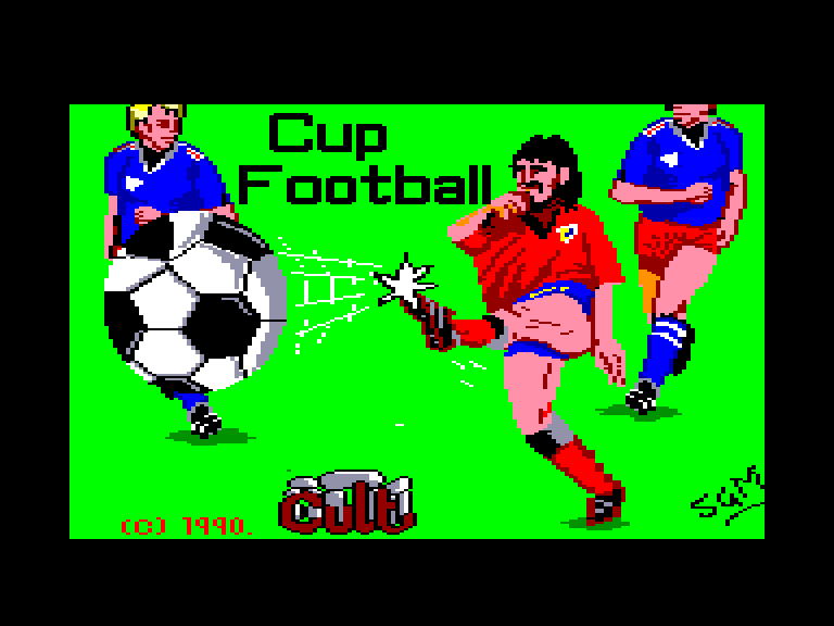 screenshot du jeu Amstrad CPC Cup football