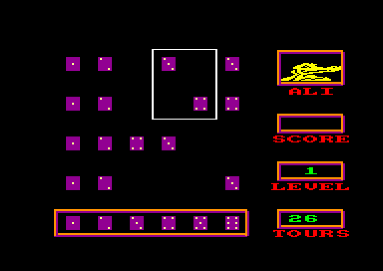 screenshot du jeu Amstrad CPC DE-Placer