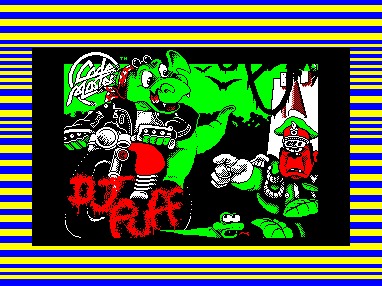 screenshot of the Amstrad CPC game Dj puff
