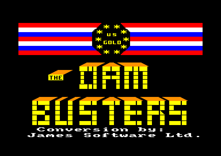 screenshot of the Amstrad CPC game Dam busters (the)