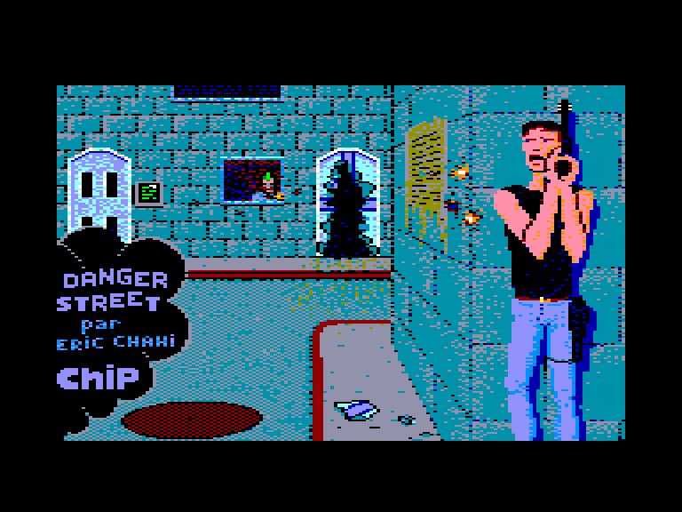 screenshot du jeu Amstrad CPC Danger Street
