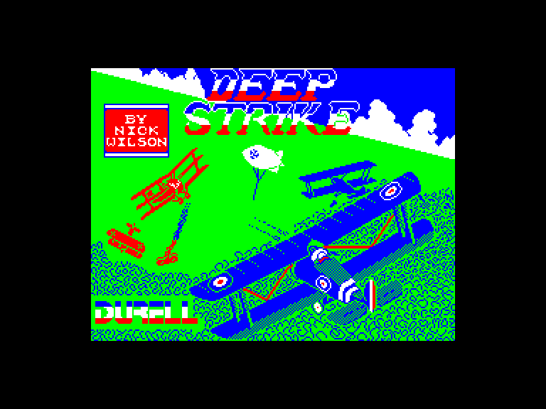 screenshot of the Amstrad CPC game Deep strike