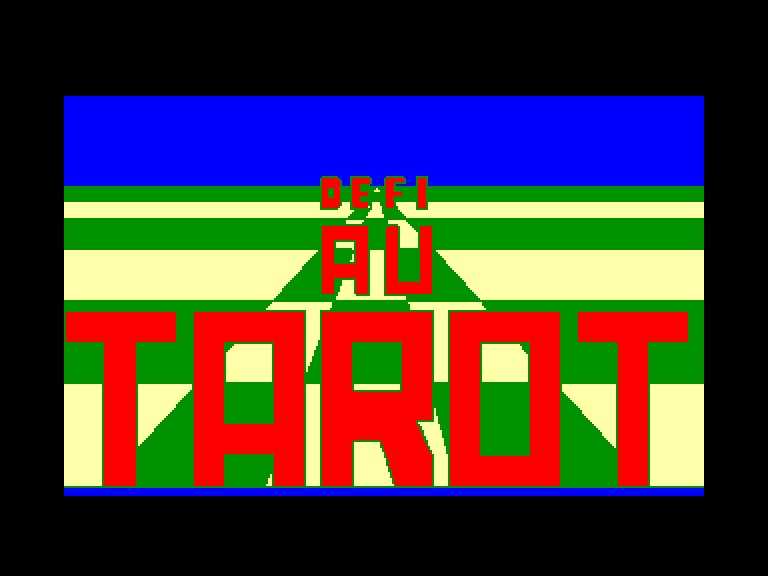 screenshot du jeu Amstrad CPC Defi au tarot