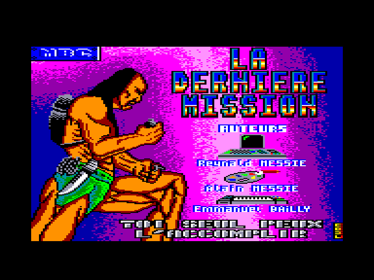 screenshot du jeu Amstrad CPC Derniere mission (la)
