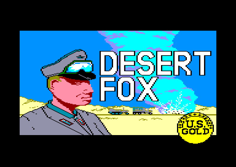 screenshot of the Amstrad CPC game Desert fox