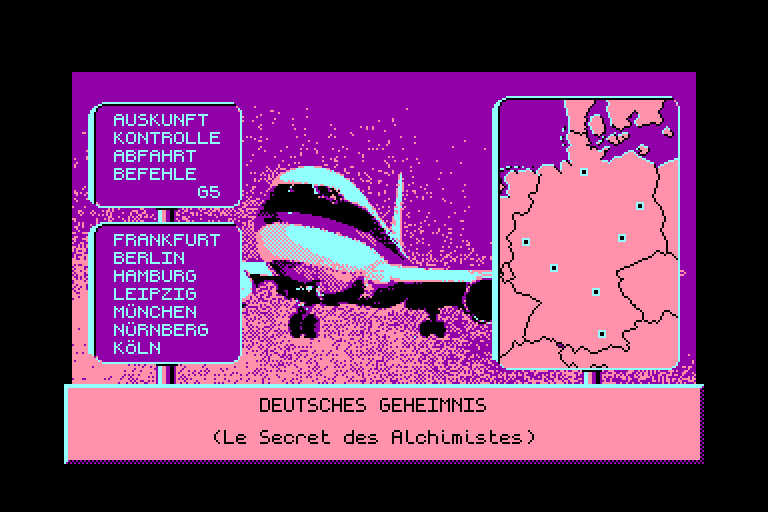 screenshot du jeu Amstrad CPC Deutsches Geheimnis