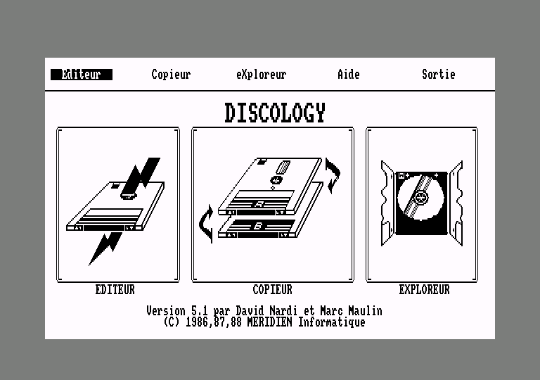 screenshot of the Amstrad CPC game Discology 5.1