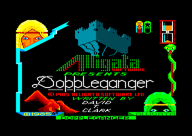 screenshot du jeu Amstrad CPC Doppleganger