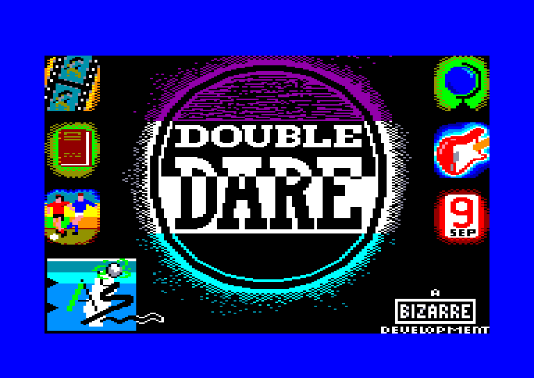 screenshot of the Amstrad CPC game Double dare