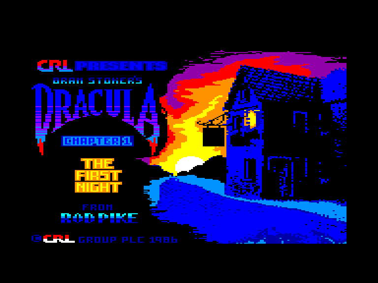 screenshot of the Amstrad CPC game Dracula