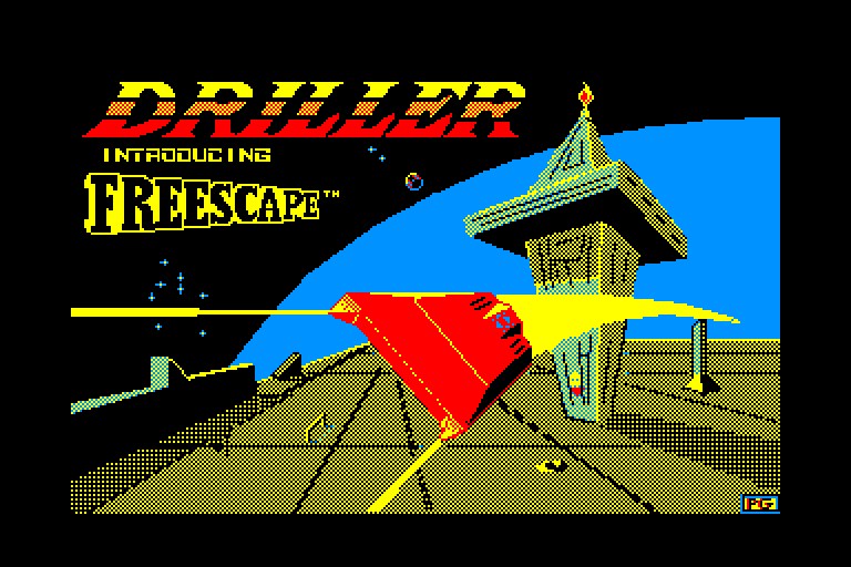 screenshot of the Amstrad CPC game Driller