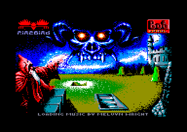 screenshot of the Amstrad CPC game Druid