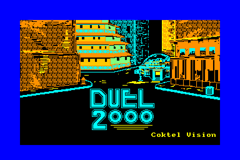 screenshot of the Amstrad CPC game Duel 2000